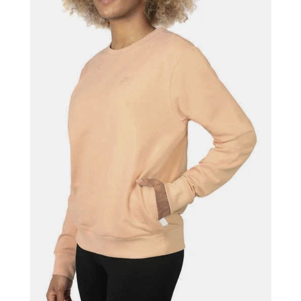 FILA Ladies' Long-Sleeve CrewNeck Sweatshirt Size Medium Color PeachQuartz